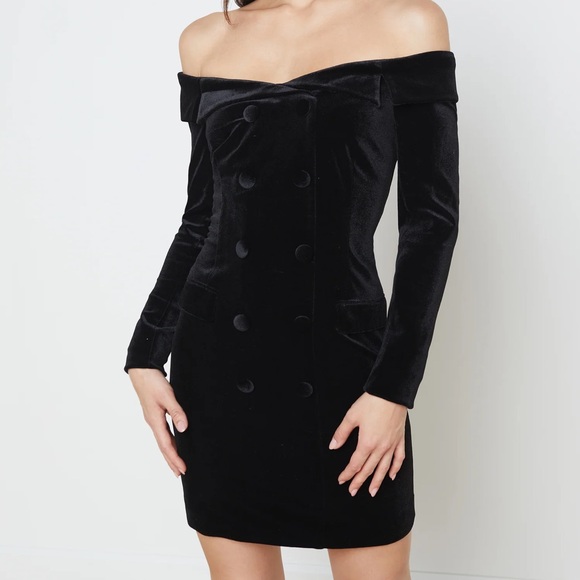 L’agence Micaela Velvet Dress - Picture 1 of 6